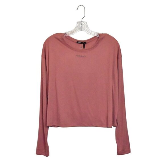 Koral Long Sleeve Boxy Pullover Top Size S - Picture 1 of 11